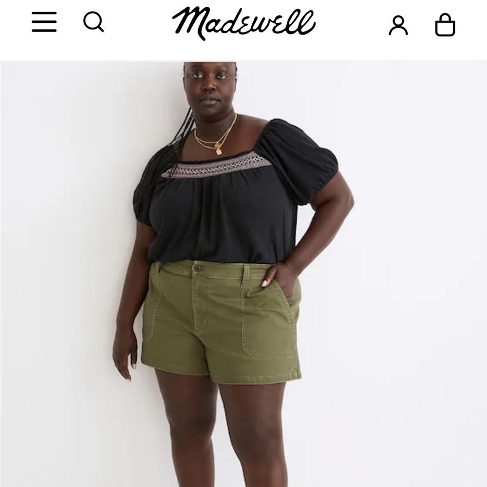 Madewell Olive Shorts